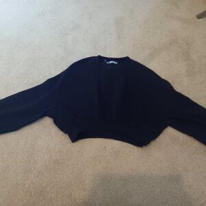 Zara crop black swear